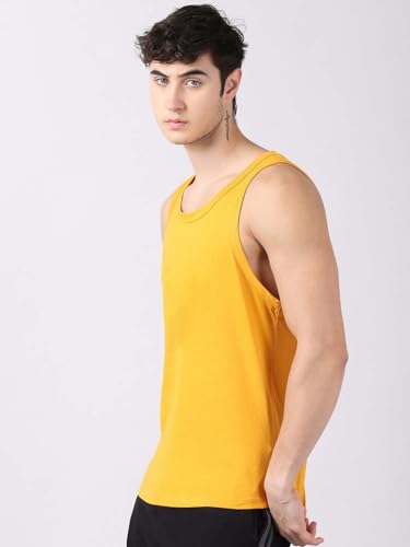 Image of Regular Fit 100% Cotton Vest for Men Multipurpose Sleeveless Undershirts Tank Top Use for Gym wear, Running Tanks Sando and Outdoor Baniyan for Men