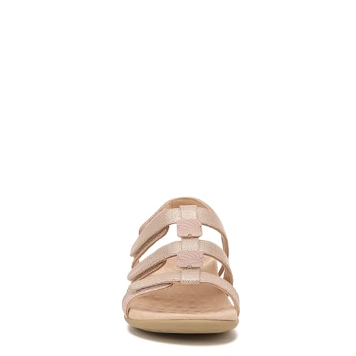 Image of Vionic Rest Amber Backstrap Sand Women Man Made Or Natural Cork Black Sandal (279-171440)