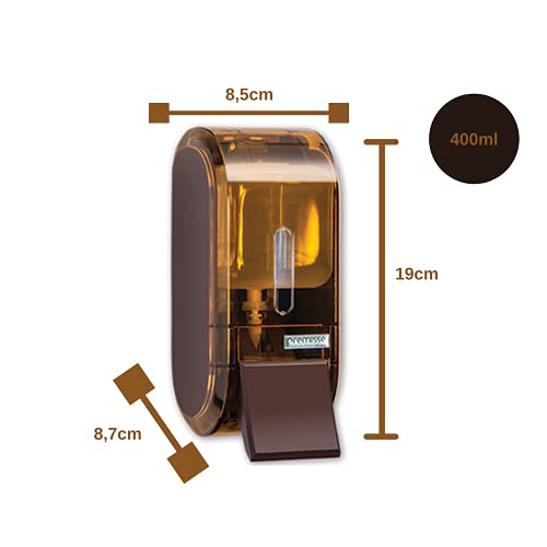 DISPENSER P/SABONETE LIQUIDO C/RESERVATORIO MARROM C19305 / UN/PREMISSE