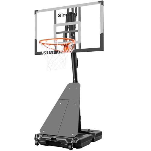 Aimking Basketball Hoop Outdoor System with 44 Inch Backboard