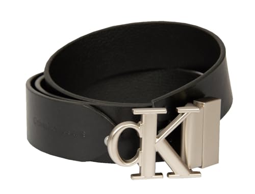 Calvin Klein CK JEANS men's belt with two buckles, shortenable and reversible, gift box item ZM0ZM025284