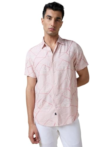 Image of Thomas Scott Men Premium Embroidered Slim Fit Casual Shirt