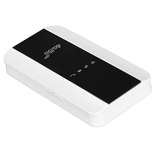 Vocdikficy Router WiFi 4G/5G Tascabile – Hotspot Mobile LTE, Batteria 3000mAh, Slot SIM, Fino A 10 Utenti, Versione Europea