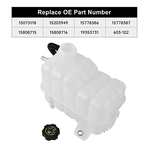EVIL ENERGY Engine Coolant Reservoir Overflow Tank, 603-102, 15808716, 15778387, Compatible with Chevrolet Avalanche 2500 GMC Sierra 1500 Hummer H2 by EVIL ENERGY - Used condition - Image 2