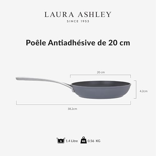 Poêle 20cm Laura Ashley sans PFOA compatible lave-vaisselle