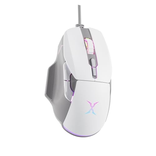 Souris de jeu filaire FOXXRAY BM-88 blanche pour éliminer la latence en jeu
