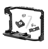 Kamerakäfig-Rig, Kompatibel Mit Canon Mit Top-Handgriff, 38-mm-NATO-Schiene, Blitzschuhhalterung, ARRI 1/4'- Und 3/8'-Gewinde, Kompatibel Mit EOS R5 Und R6, Kamerazubehör(with Wire Clip)