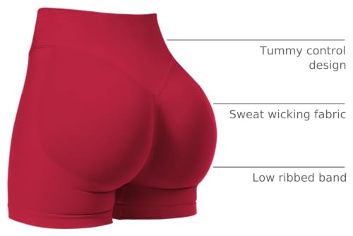 Image of VOYJOY Women Workout Impact Shorts 2.5 inch / 3.6 inch / 4.5 inch / 6 inch Scrunch Butt Booty | Tummy Control, High Waisted, Bike Short, Gentle Compression, for Women