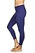 90 Degree By Reflex Womens High Waisted Leggings Capri Workout Yoga Pants-Electric Navy-L