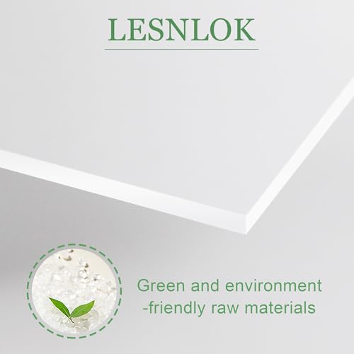 Image of Lesnlok 24 x 24 Frosted Acrylic Sheet 1 /4 inch Thick 6mm 1 Piece Bouble Sided Frosted Plexiglass Sheet,Transmittance 86%, for Decoration (1, Frosted Transparent, 24 x 24 x 1 /4)