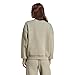 adidas Women's All SZN Fleece Loose Sweatshirt, Silver Pebble, Large