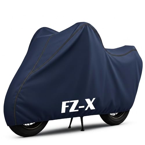 Image of 100% Waterproof FZ Bike Cover | Polyester Body Cover for Rain & Sun | UV Protection, Dustproof, Scratch Resistant, Windproof, Heat Resistant, Vehicle Specific Fit (Blue)