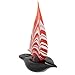 Glass Of Venice Murano Glass Small Sailboat - Red