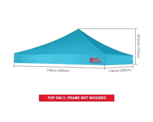 Image of MASTERCANOPY 10x10 Replacement Pop Up Canopy Top for Kingkong Frame Sky Blue