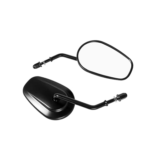 Rétroviseurs Moto 8mm noirs pour Softail Dyna et Sportster XL
