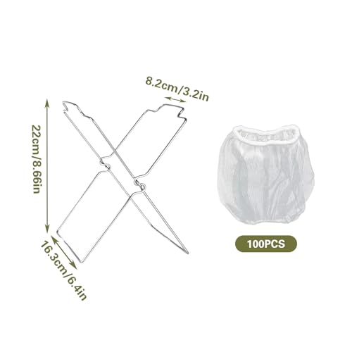 Colador para fregadero plegable con bolsa filtro x100 miniatura 2