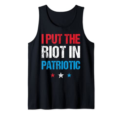 Ho messo la sommossa in America patriottica il quarto di luglio Merch Canotta