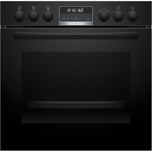 Bosch HND677LS62 - Set di fornelli da incasso, composto da HEG578BB4, 60 x 60 cm, aria calda 3D, idrolisi e pirolisi autopulente, & NVQ645CB6E, piano cottura a induzione, zona combi, telaio in acciaio - Immagine 1