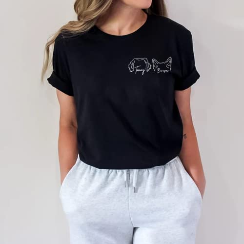 Godmerch Custom Dog Ears Sweatshirt, Line Art Dog Ears Sweatshirt, Custom Dog Photo Sweatshirt, Dog Mom Sweatshirt, Dog Mom Shirts For Women, Dog Mom Gifts For Women, Dog Lovers Gifts #TOP5