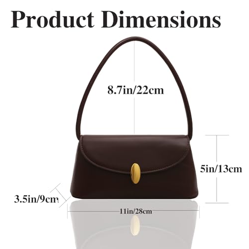 Bolso de hombro retro para mujer cuero pequeño tote miniatura 4