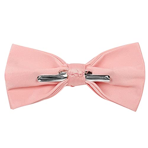 Image of boxed-gifts Mens Clip On Bow Tie - Solid Color Bowties for Men