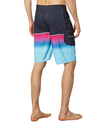 Rip Curl Dawn Patrol 21" Boardshorts for Men - Ripsuede Fabric - Pure Polyester - Engineered Sublimation Print Magenta 36 One Size2