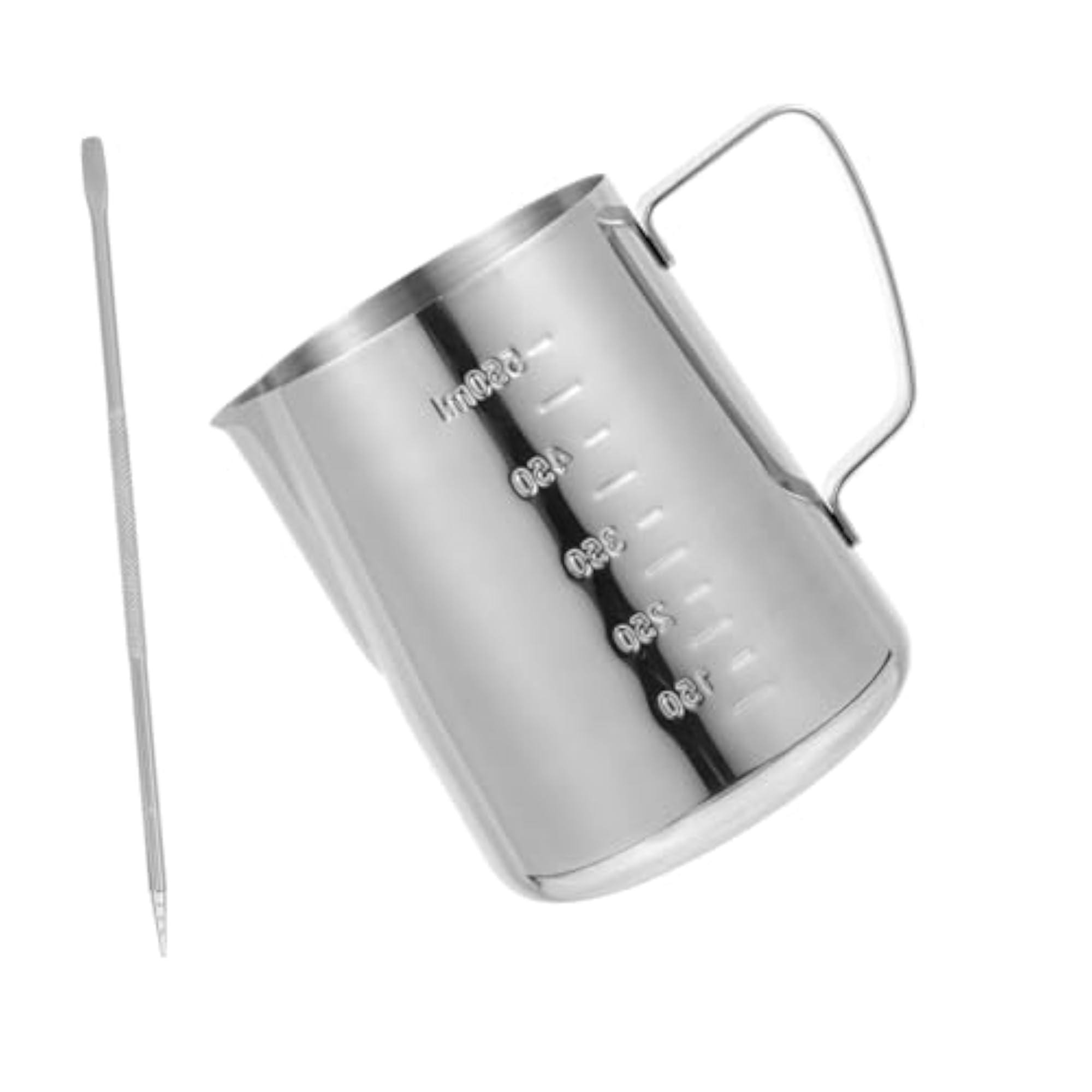Stainless Steel Milk Frothing Pitcher Set, 2-Piece