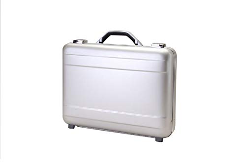 T.Z. Case International T.z. Case Molded Aluminum Attache Case, Silver, 18 X 13 X 4 In Travel Container, Silver