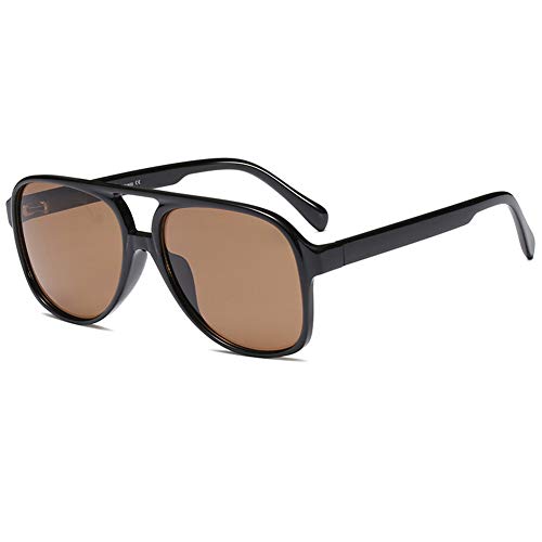 Image of LASPOR Vintage Retro Sunglasses for Women and Men Large Frame Classic 70s Glasses Squared Aviator Shades UV400 Protection