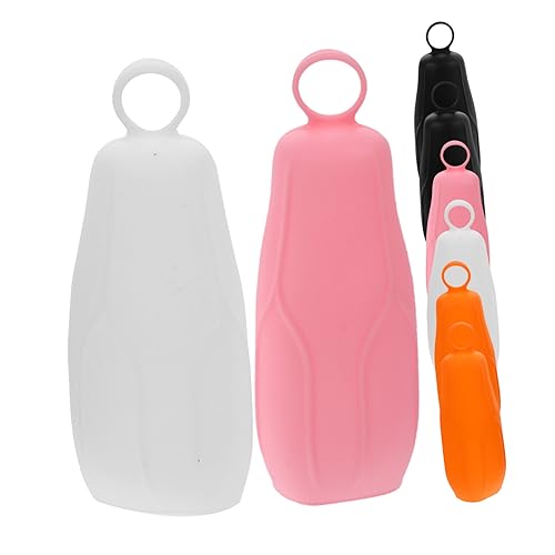 WOONEKY 8pezzi Copertura Per Bottiglie in Silicone Per Viaggio Custodia Antigoccia Morbida e Resistente in Silicone Elastico Leggero Per Kit Bagno Portatile e Accessori Viaggio