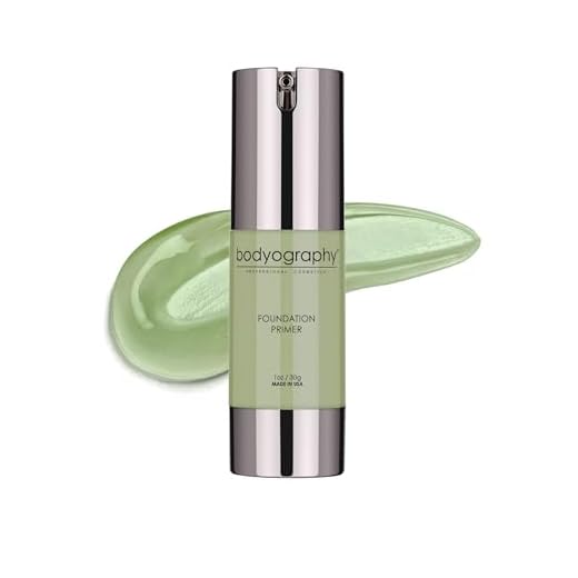 BODYOGRAPHY - Foundation Primer (Green): Flawless Anti-Aging Salon Makeup Primer w/Vitamin E, A, Jojoba, Grapeseed Oil | Control Shine | Gluten-Free, Cruelty-Free, 1 oz.