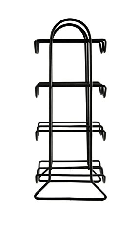 Spectrum Diversified Townhouse Rack, 8 Holder Countertop, Kitchen Organizer & Wine Bottle Storage, Perfect For Wine Cellar & Home Bar Organization, Black #TOP2