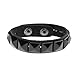 Eigso Punk Leather Bracelet Cuff for Man Woman Classic Vintage Fashion Spikes Chain Wristlets for Man Woman