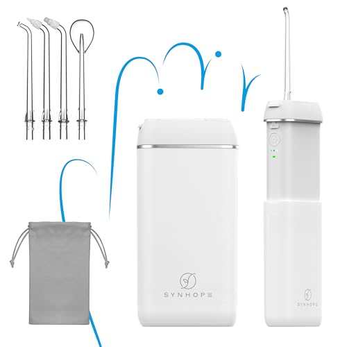 Irrigador Dental Portátil Mini/Irrigador Bucal con Tanque Telescópico, 3 modos y IPX8 impermeable,el hogar y para Viajes y Uso Diario, Fácil de Llevar Flosser de agua Oral Irrigator