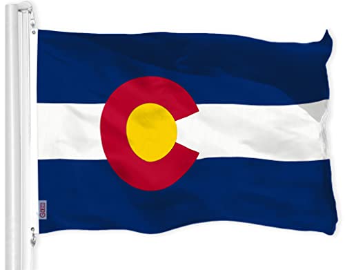 G128 Colorado CO State Flag | 3x5 Ft | LiteWeave Pro Series Printed 150D Polyester | Indoor/Outdoor Vibrant Colors Brass Grommets Thicker and More Durable Than 100D 75D Polyester