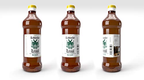 Original Radduscher Leinöl aus dem Spreewald Dorf Raddusch kaltgepresst, ungefiltert 100% naturrein und naturbelassen Leinsamenöl Omega 3 vegan reines Naturprodukt aus dem Spreewald (500 ml)