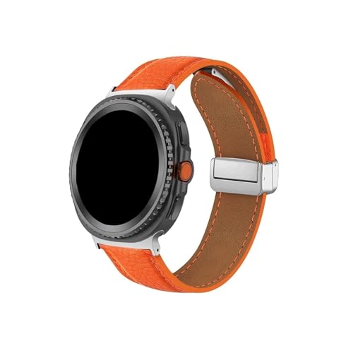 Samsung Galaxy Watch 8 44mm 40mm/8Classic 46mm/Ultra 47mm 2025�p���U�[�E�H�b�`�o���h (�V���o�[�I�����W�AGalaxy 8classic 46mm�p)