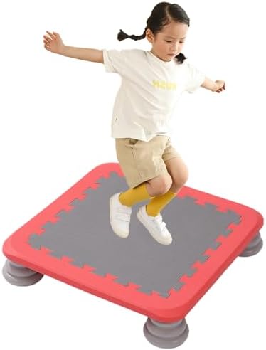 Kids Trampoline – Children’s Trampoline Board: an Autism Sensory Toy for Active Play and Therapy, Indoor and Outdoor Autism Sensory Training Equipment for Boys, Girls