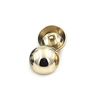 Bottoni in metallo a fungo per giacca a vento, tuta, abito casual, confezione da 10, Gold, 15 mm