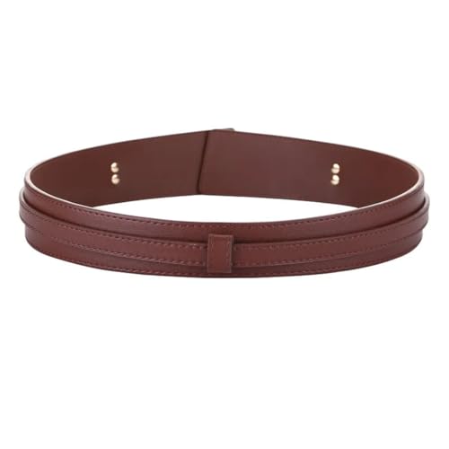 Women’S Fashion Split Leather Metal Designer Belt Vintage Classic Wide 5.5Cm Waistband2