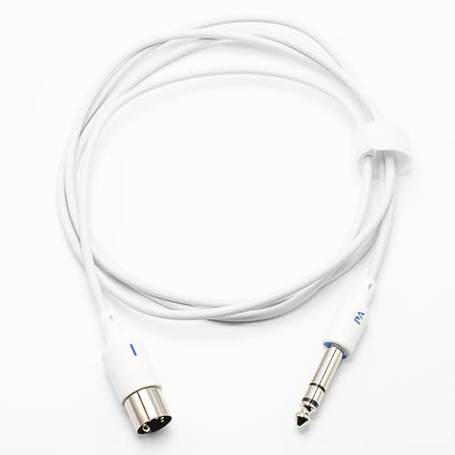 PAINTAUDIO MIDI Cable 5 FT Male to Male 5-Pin MIDI Cable Compatible with MIDI Keyboard, Keyboard Amplifier Guitar Multi Effects Synth External Sound Card, Sound Source and Other Music Gear