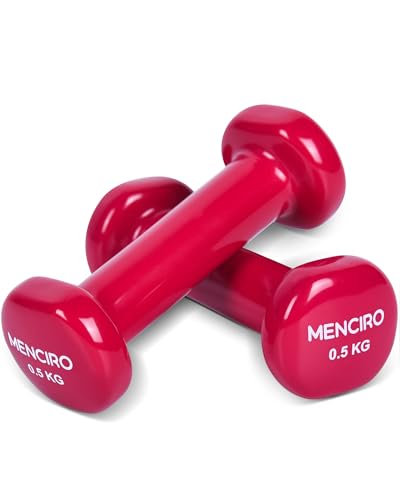 MENCIRO Hanteln 2er Set für Männer und Frauen, 0.5KG Kurzhanteln Gewichte...