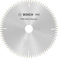 Bosch 1x PRO Multi Material Kreissägeblatt (für Aluminium, Kunststoff, Ø mm, Professional Zubehör kabelgebundene Kapp- und Gehrungssäge)
