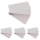 Paquet 100 fiches intercalaires horizontales unies perforees forever - 105x240mm (Paquete de 4)