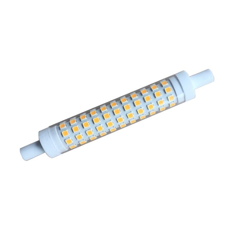 1fortunate Lights 10 unids/Lote atenuación Led R7s lámparas cerámica 10W 80 2835SMD AC220v 15 * 118mm R7s lámparas Led tamaño pequeño disipación de Calor (Talla : Warm White)