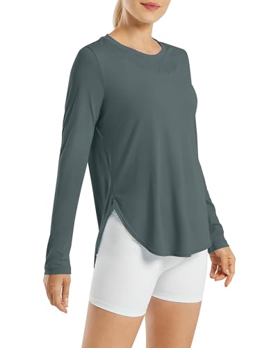 Image of G4Free Lightbreeze Womens UPF 50+ Long Sleeve Workout Tops Quick Dry UV Sun Shirt Running Gym Hiking Yoga Casual Lightweight