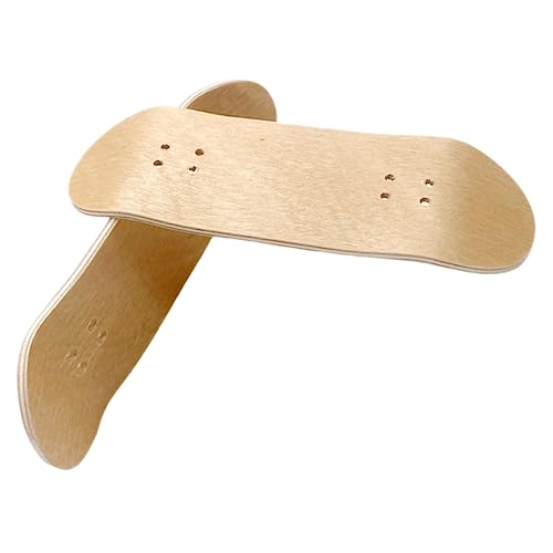 NAMOARLY 2pcs Mini Decks Replacement Sturdy Maple Material Smooth Surface for Enhanced Play Experience for DIY Finger Skateboard Projects