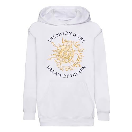 Sweat à capuche enfant lune soleil idée cadeau poétique