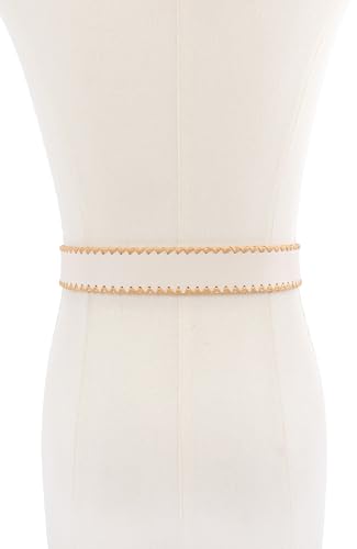 kate spade new york Women's 1.5 Inch Bow Belt with Straw Edge, Stylish Accessory with Adjustable Sizing3