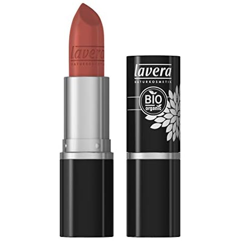 lavera Lippenstift Color Intense - Coral Flamingo 37 - Schöne Lippen - Atemberaubende Farbe Naturkosmetik Make-up Bio-Pflanzeninhalte 100% natürliches Make-up Cover